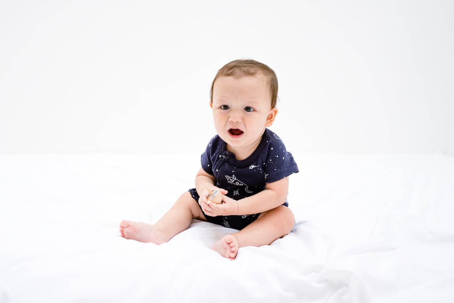 Midnight Sky Zip Baby Romper