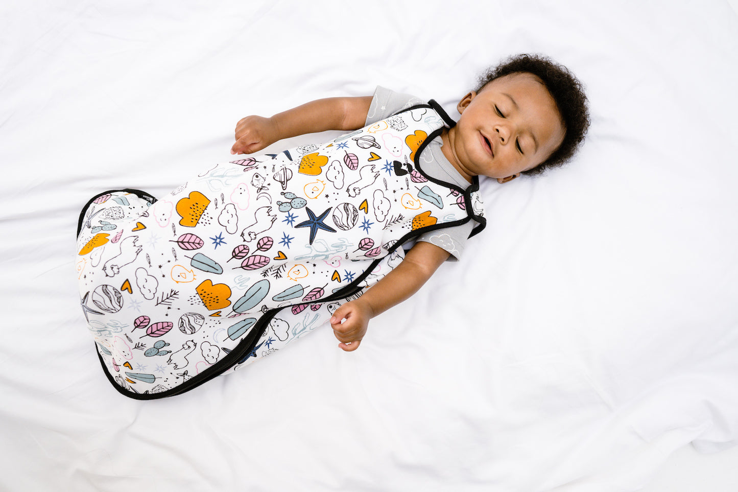 Doodle Print Baby Sleeping Bag