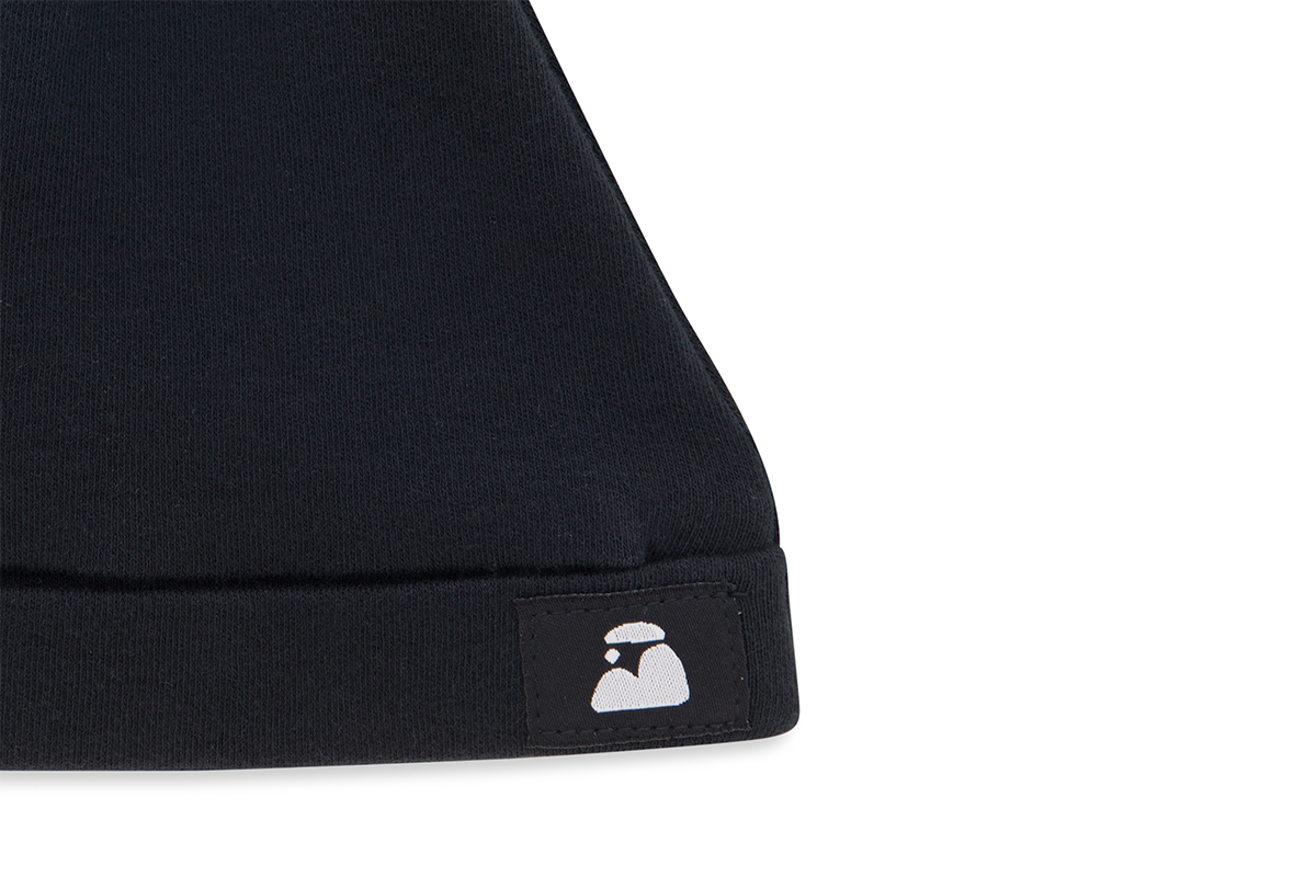 Ink Top Knot Baby Hat - Beck & Doodle