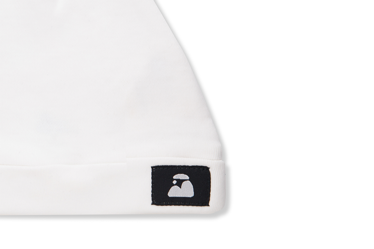 Snow Top Knot Baby Hat - Beck & Doodle