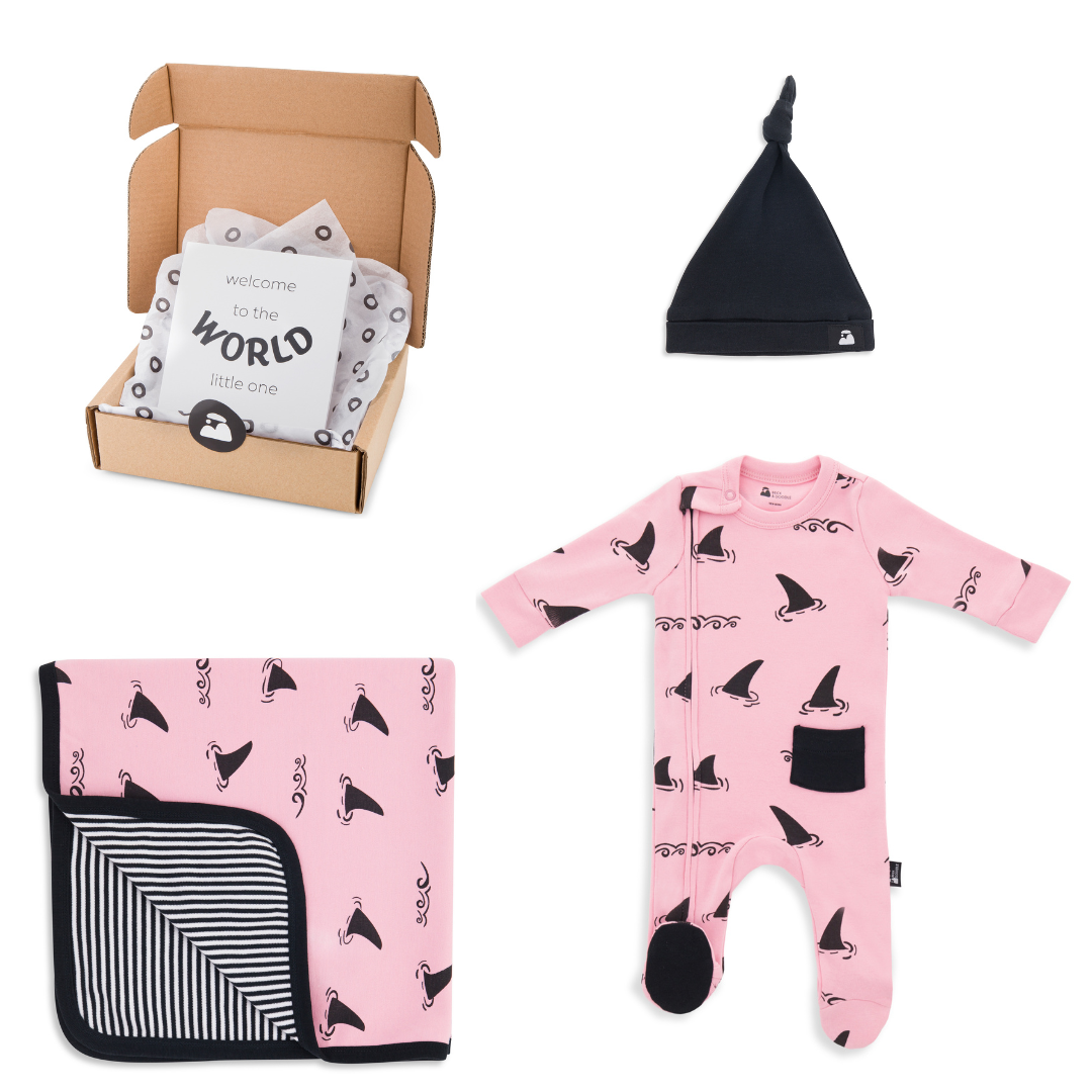 Welcome Baby Essentials Gift Box - Blushing Shark