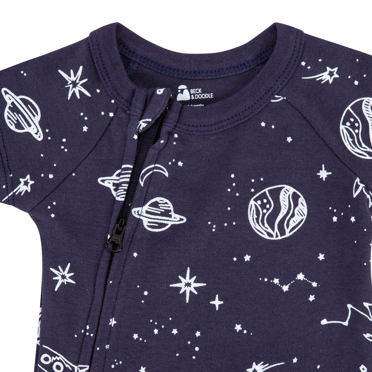 Midnight Sky Zip Baby Romper