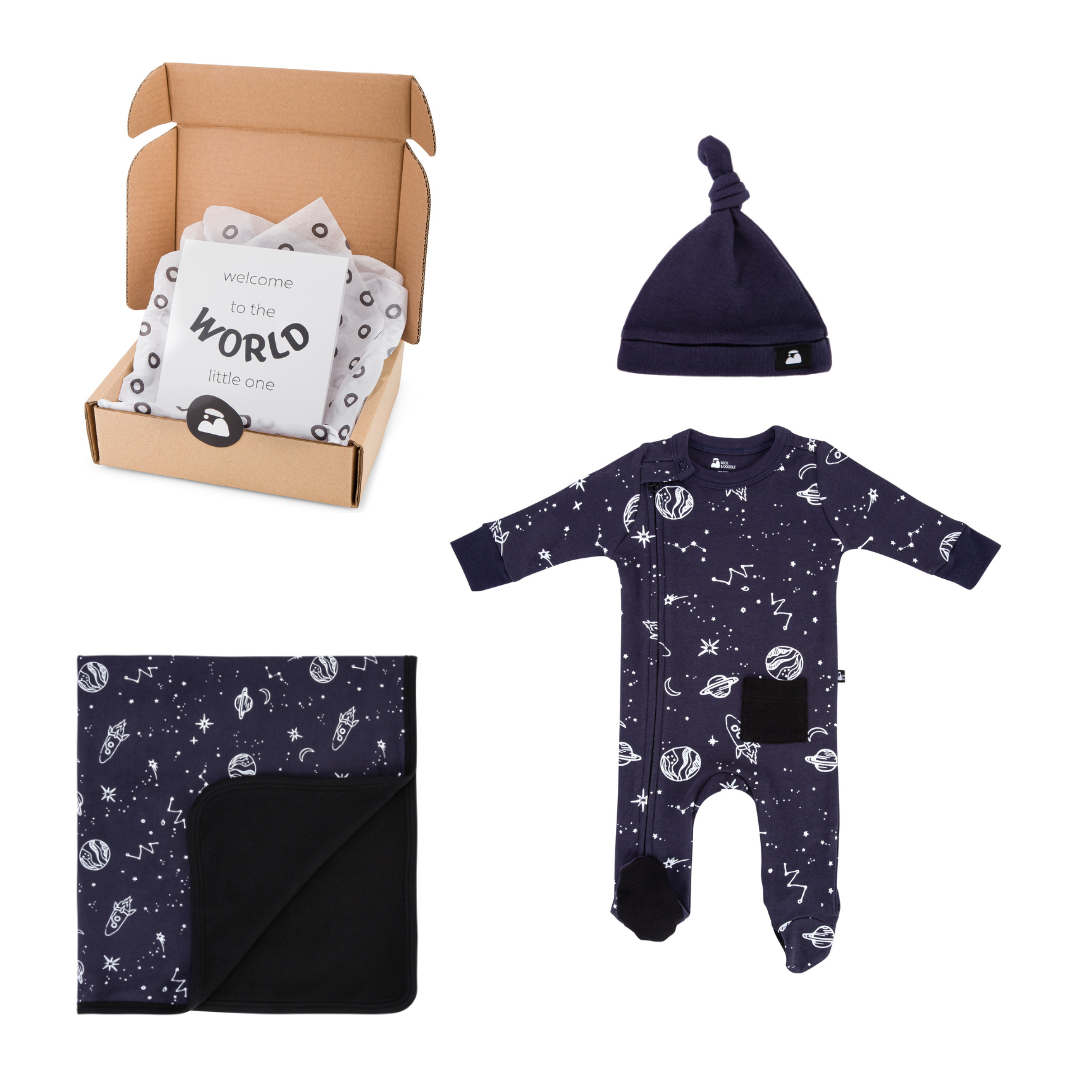 Welcome Baby Essentials Gift Box - Midnight Sky