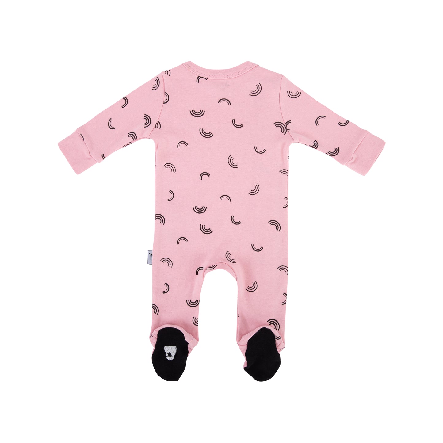 Rosy Rainbow Zip Baby Sleepsuit