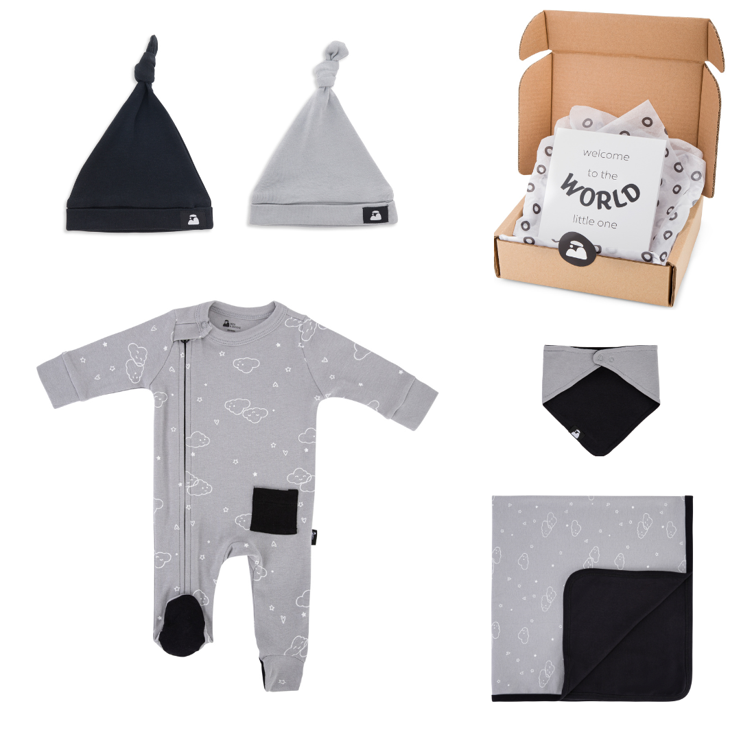 Welcome Baby Deluxe Gift Box - Dusky Cloud