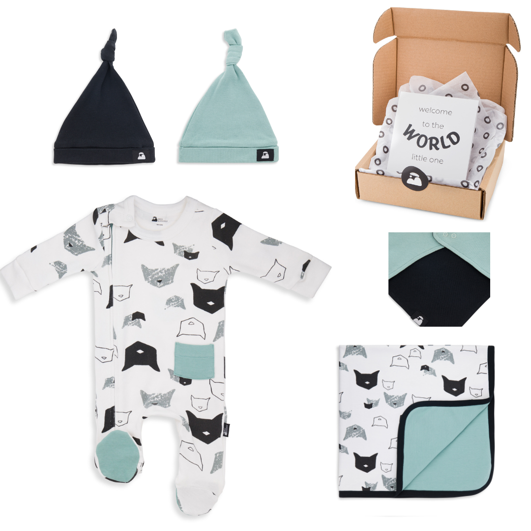 Welcome Baby Deluxe Gift Box - Milky Cat