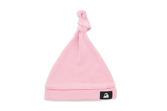 Blush Top Knot Baby Hat - Beck & Doodle