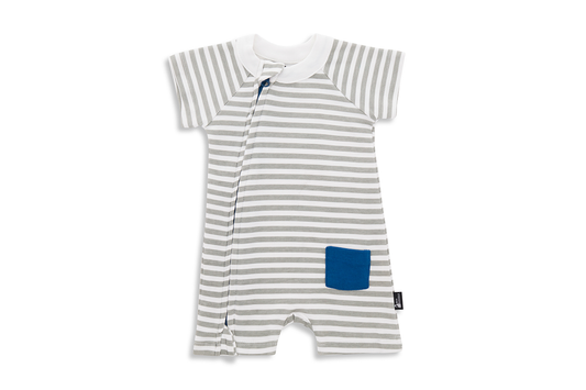 Dusky Bandit Zip Baby Romper - Beck & Doodle