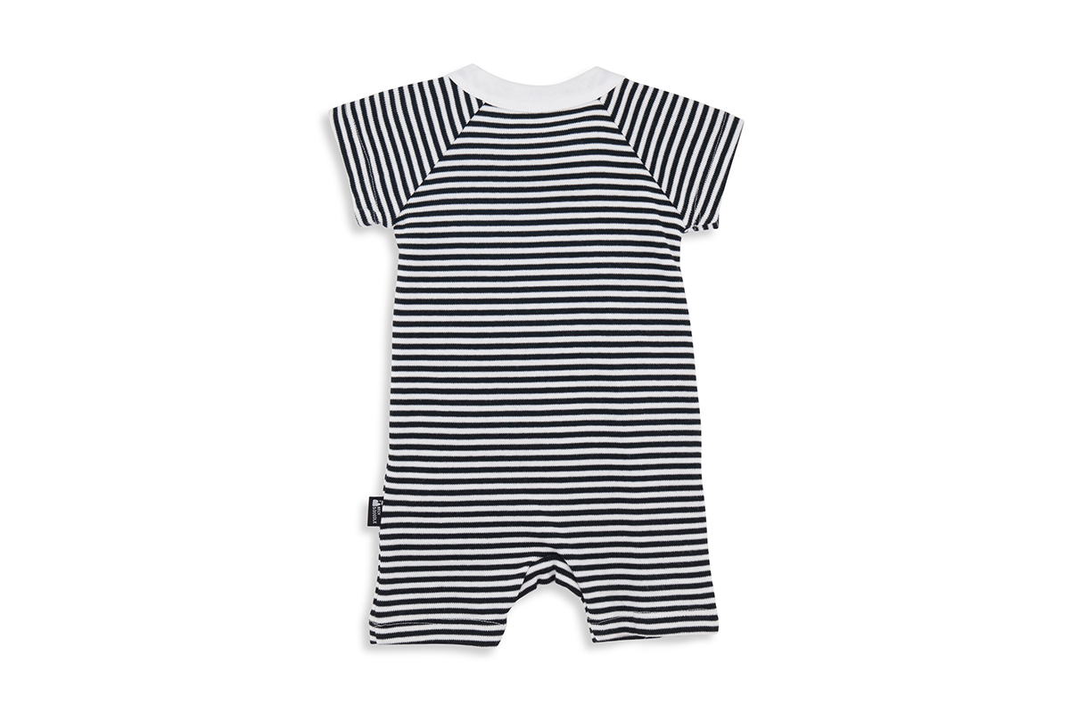 Inky Bandit Zip Baby Romper - Beck & Doodle