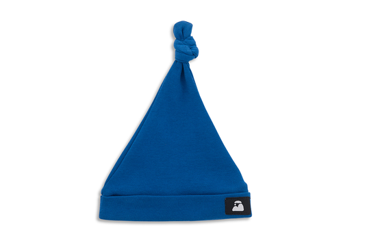 Azure Top Knot Baby Hat - Beck & Doodle