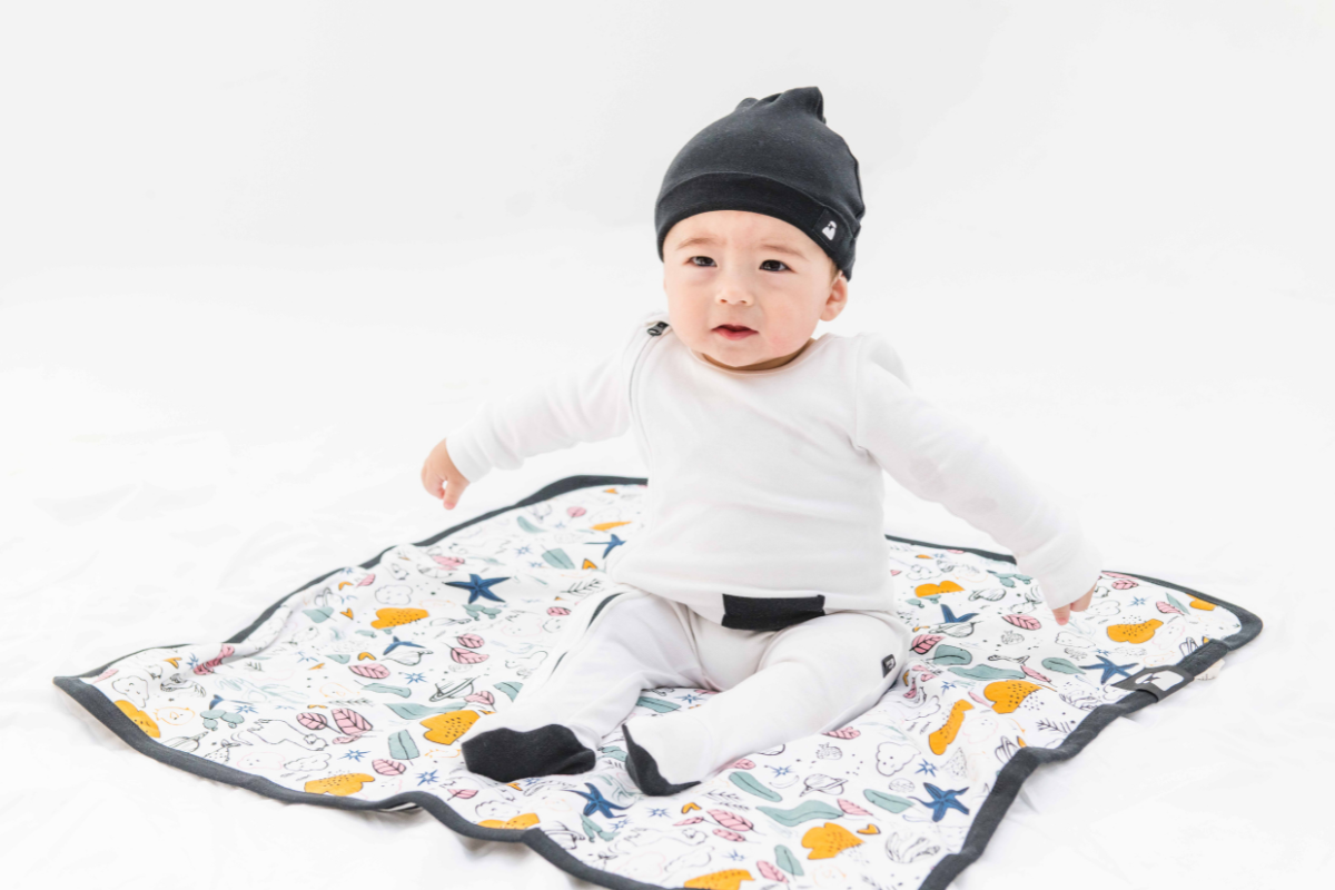 Pearly Bandit Zip Baby Sleepsuit - Beck & Doodle