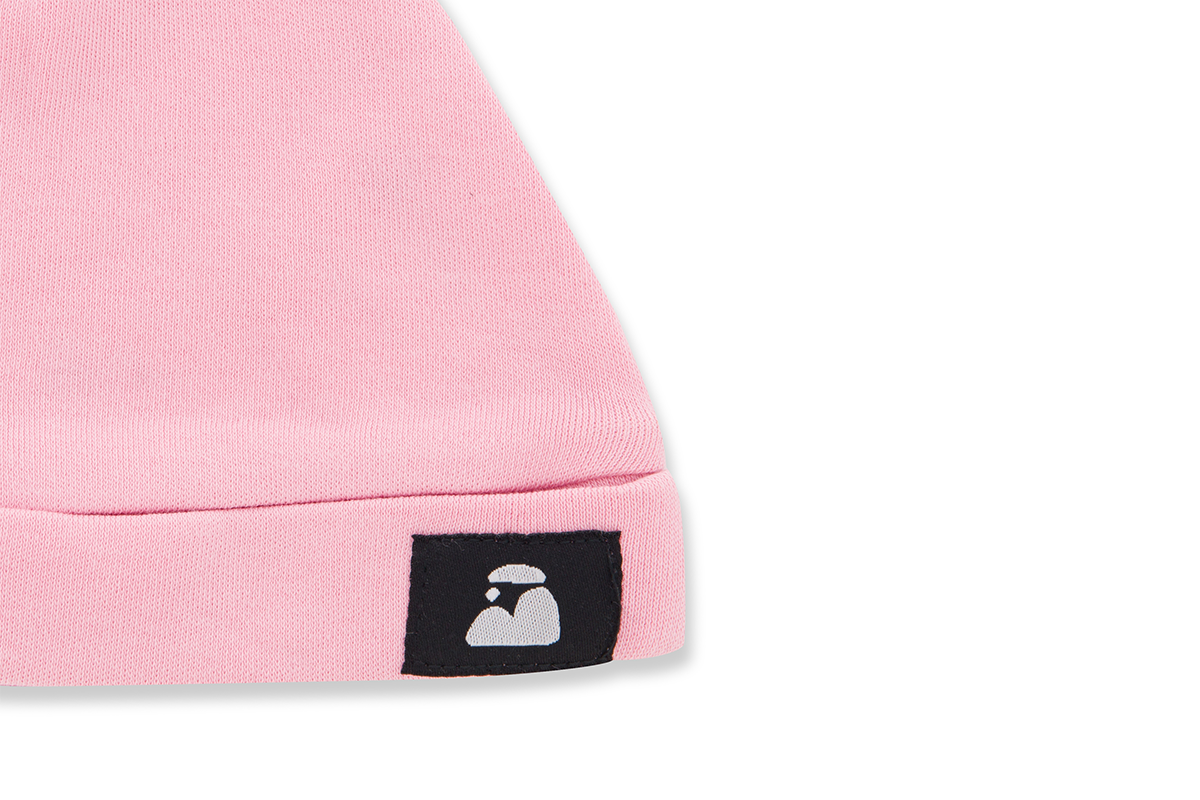 Blush Top Knot Baby Hat - Beck & Doodle