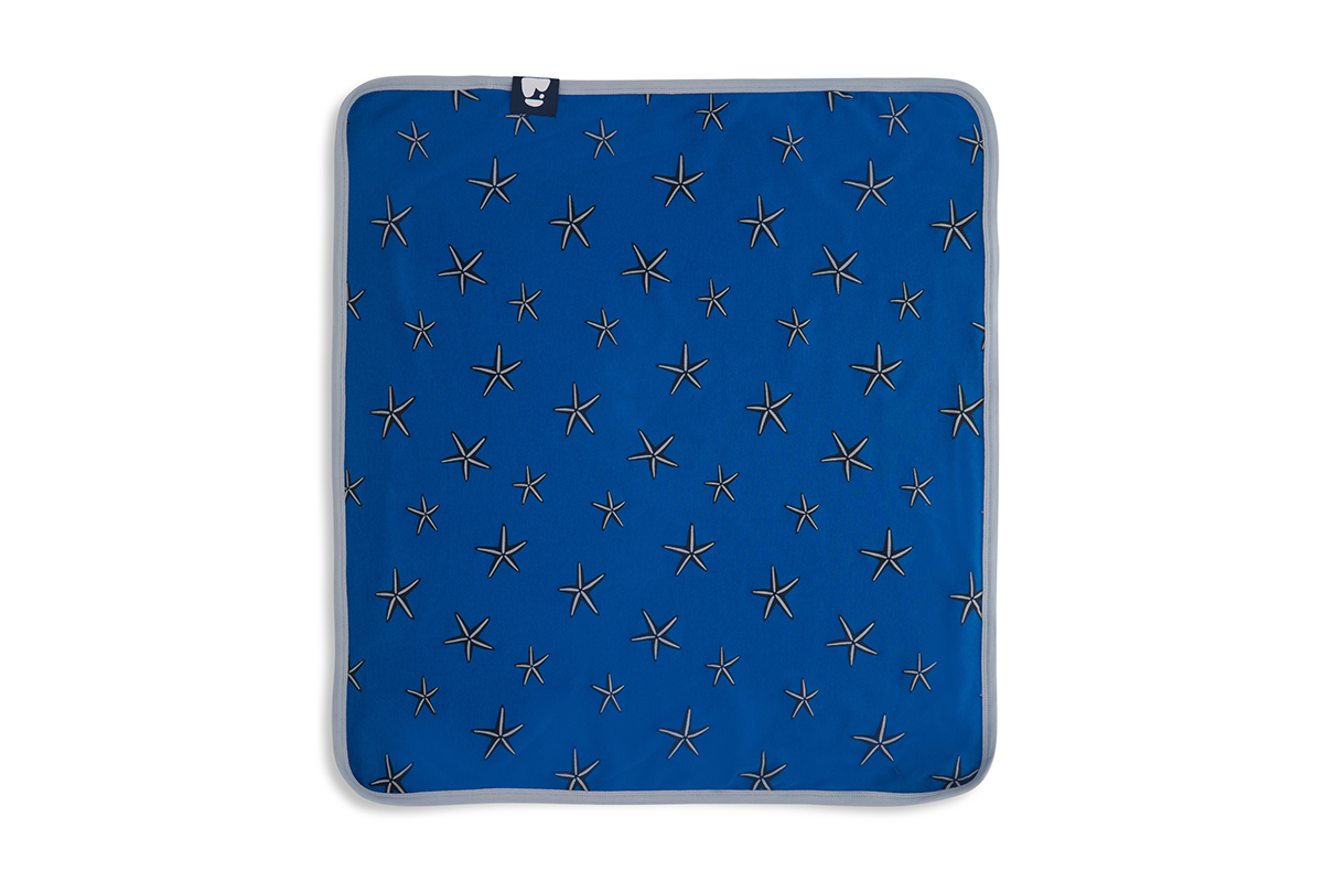 Starfish Azure Baby Blanket - Beck & Doodle