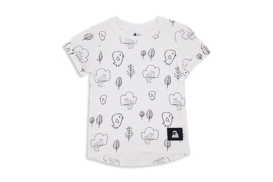 Chalky Bird Child and Toddler T-shirt - Beck & Doodle