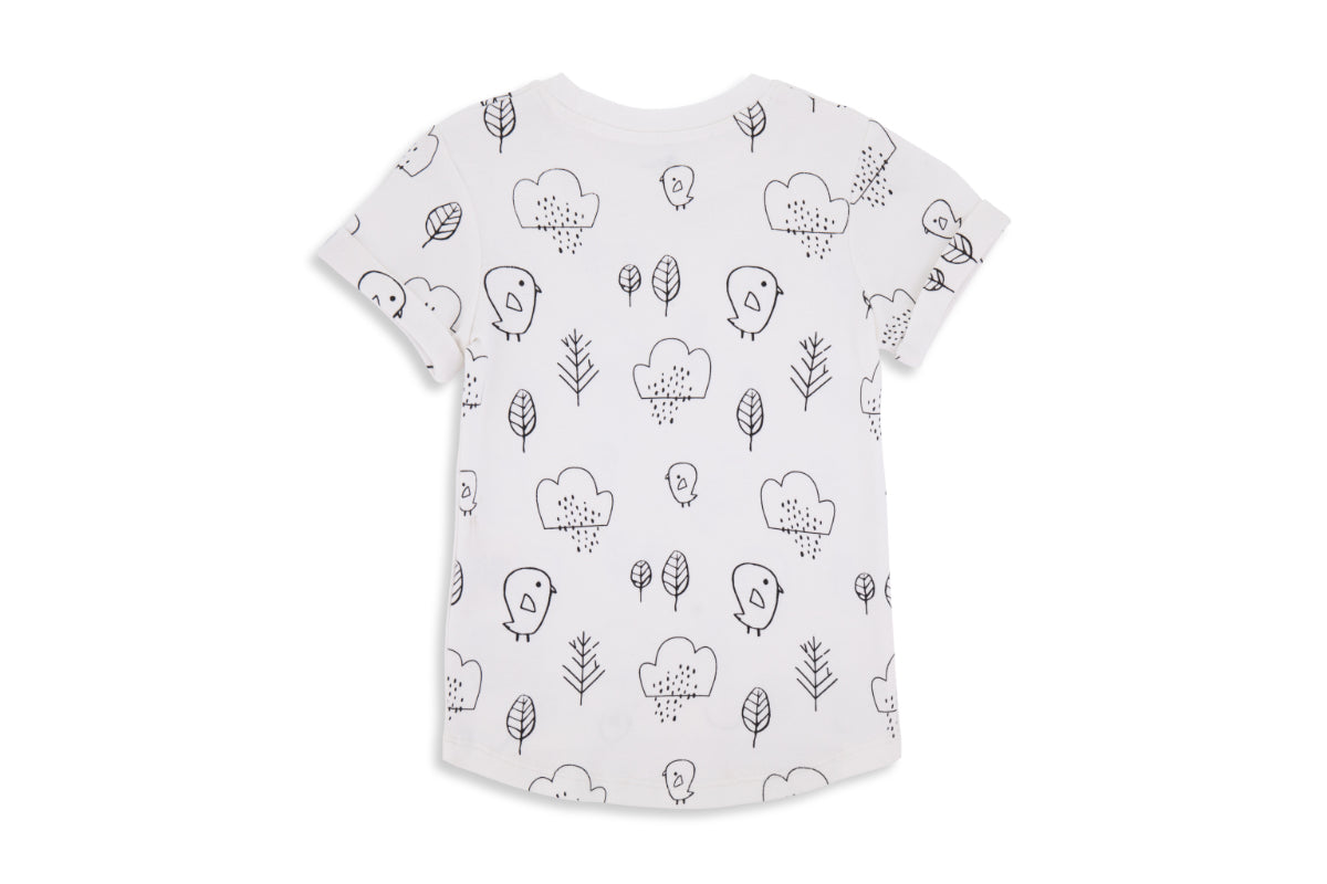 Chalky Bird Child and Toddler T-shirt - Beck & Doodle