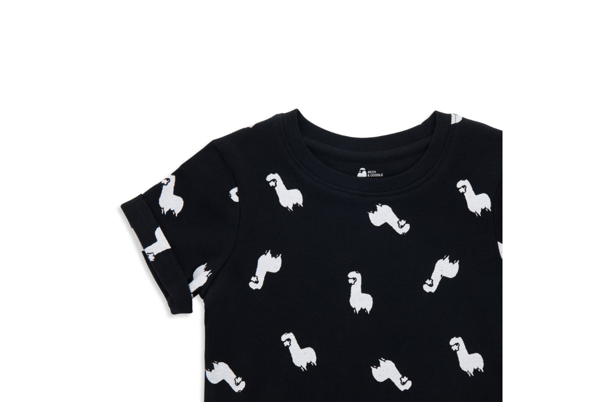 Inky Llama Child and Toddler T-shirt - Beck & Doodle