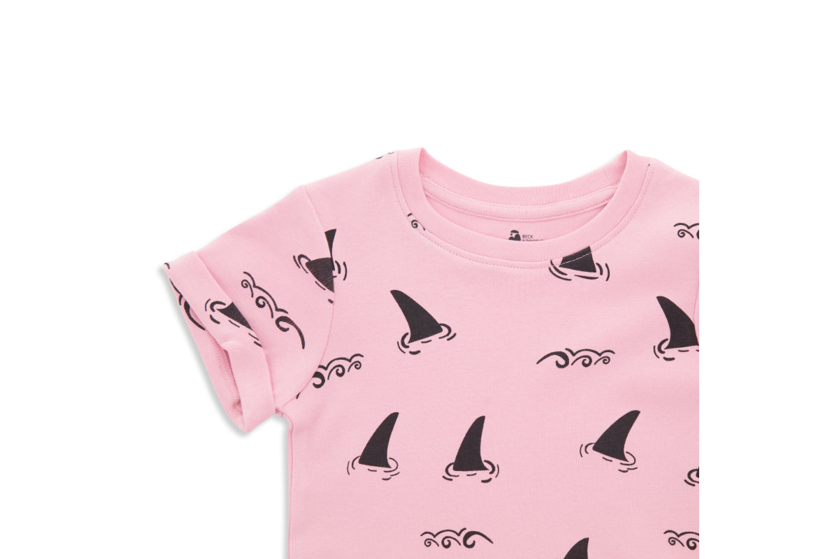 Blushing Shark Child and Toddler T-shirt - Beck & Doodle